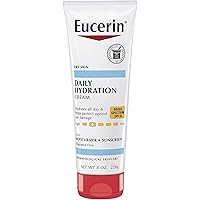 Eucerin Daily Hydration Broad Spectrum SPF 30 Sunscreen Body Cream for Dry Skin, 8 Oz Tube