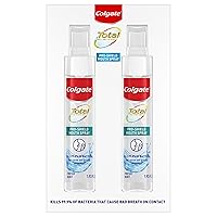 Colgate Total Mouth Spray, Mint Mouthwash Spray, 1 Ounce Bottles, 2 Pack