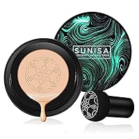 Sunisa 3 in 1 CC and BB Water Proof Foundation Concealer Cream with Air Cushion Mushroom