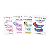 The Creme Shop BT21 Hydrogel Under Eye Patch Collection Featuring RJ MANG CHIMMY TATA Varieties Infused with Hyaluronic Acid Retinol Collagen Vitamin B3 Rejuvenating Brightening Soothing (Set of 4)