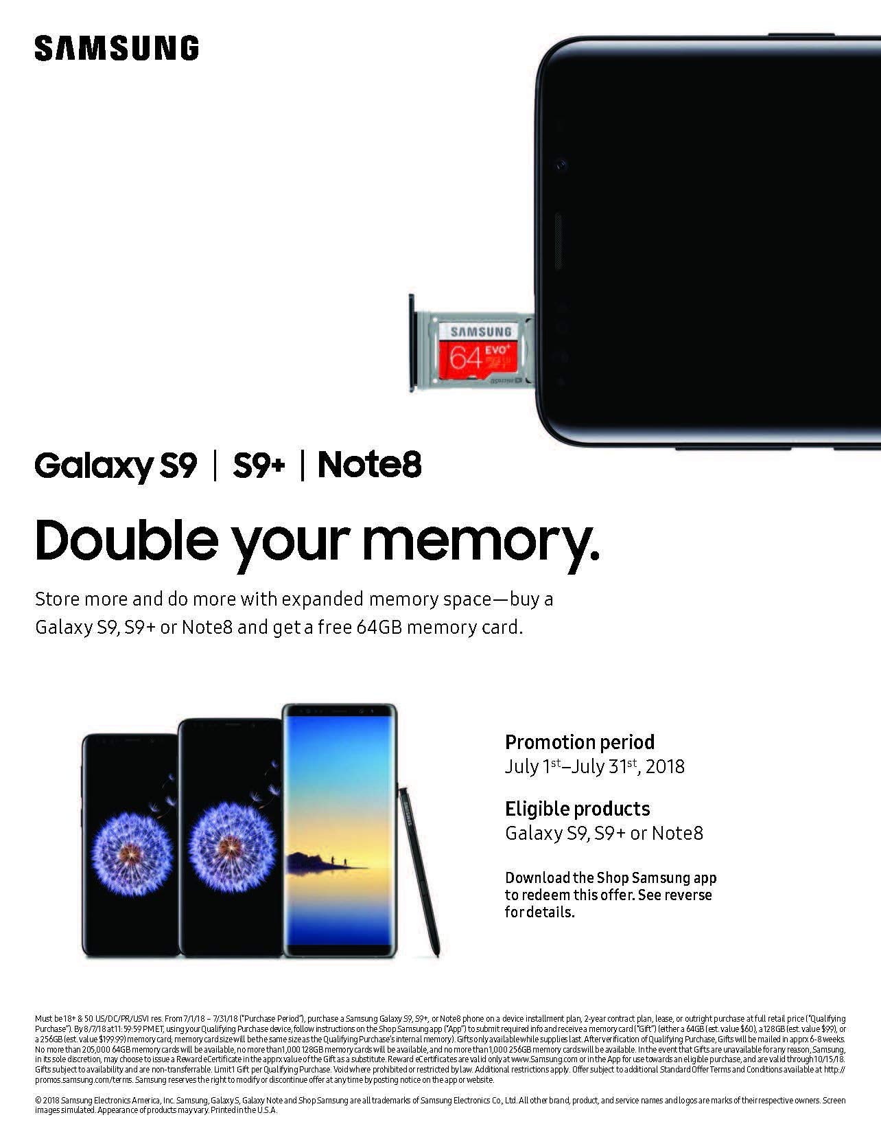 Samsung Galaxy S9, 64GB, Midnight Black - Fully Unlocked (Renewed)