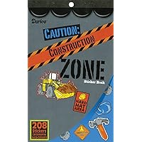 Darice Construction Zone Sticker Book, 208 Stickers