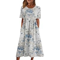 Long Sleeve Dress for Women Plus Size Summer Dresses Cotton Dresses for Women 2024 Casual Pink Midi Dress Cocktail Dress Blue Mini Dress Plus Size Casual Dresses for Women White S