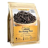 FullChea - Da Hong Pao - Oolong Tea Loose Leaf - Wuyi Rock Tea - Tea From Wuyi Mountain - Health Tea (8.8oz / 250g)