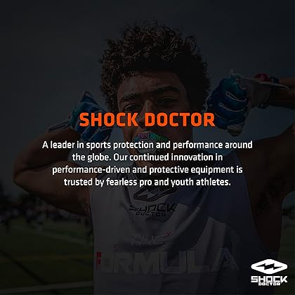 Shock Doctor Compression Shorts with Protective Bio-Flex Cup, Moisture Wicking Vented Protection, Youth