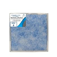 24x24x1 Air Filter (1-Ct) MERV 8 Filter Media, AC Furnace Filter, Aluminum Reusable Frame (Actual Size: 23.75 x 23.75 x 0.75 Inches)