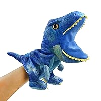HooYiiok Plush Dinosaur Hand Puppets,Dinosaur Stuffed Animal Cute Soft Plush Toy Great Birthday Gift for Kids 11 inches Open Movable Mouth for Creative Role Play