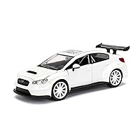 JADA Toys Fast & Furious 1:24 Mr. Little Nobody's Subaru WRX STI Die-cast Car, Toys for Kids and Adults, White (98296)