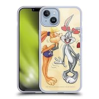 Head Case Designs Officially Licensed Looney Tunes Bugs Bunny and Lola Bunny Season Soft Gel Case Compatible with Apple iPhone 14 Plus and Compatible with MagSafe Accessories