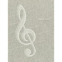 Treble Clef - Hard Cover Home Decor Display Book for Coffee Tables and Shelves | Faux Neutral Linen Fabric with Musical Theme: Ideal for Decorative ... Grid Journal Pages Inside (Designer Decor) Treble Clef - Hard Cover Home Decor Display Book for Coffee Tables and Shelves | Faux Neutral Linen Fabric with Musical Theme: Ideal for Decorative ... Grid Journal Pages Inside (Designer Decor) Hardcover