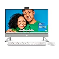 Dell Inspiron 27 7720 All in One Desktop - 27-inch FHD Display, Intel Core i5-1335U, 16GB DDR4 RAM, 512GB SSD, Intel Iris XE Graphics, Windows 11 Home, Services Included - White
