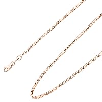 Ardeo Aurum Unisex necklace made of 375 gold, Venetian chain, real gold