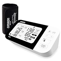 Hem 7361T Bluetooth Digital Blood Pressure Monitor with Afib Indicator and 360° Accuracy Intelliwrap Cuff for Most Accurate Measurements (White)