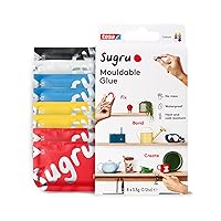 Sugru by Tesa - All Purpose Super Glue, Moldable Craft Glue for Indoor & Outdoor - Adhesive Glue for Creative Fixing, Repairing, Bonding & Personalizing - 8 Pack - Classic Colors (3.5g/ea)