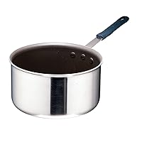Endo Shoji TKG AKTF805 Commercial Use 2-Layer Clad Deep Single Handle Pot, 9.4 inches (24 cm) (With Opposite Hand), 2-Layer Construction, Induction Compatible