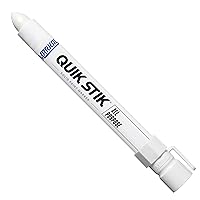 Markal 61051 Quik Stik Twist Long-Lasting Solid Paint Marker, White (Pack of 12)