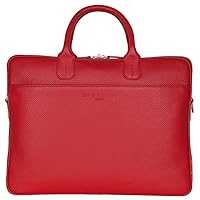 David Hampton Richmond Leather Executive Briefcase Red