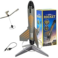 Rocket Launcher for Kids 8+, Self-Launching Motorized Rocket Toy with Safe Landing, Model Rocket for Boy and Girls Gifts