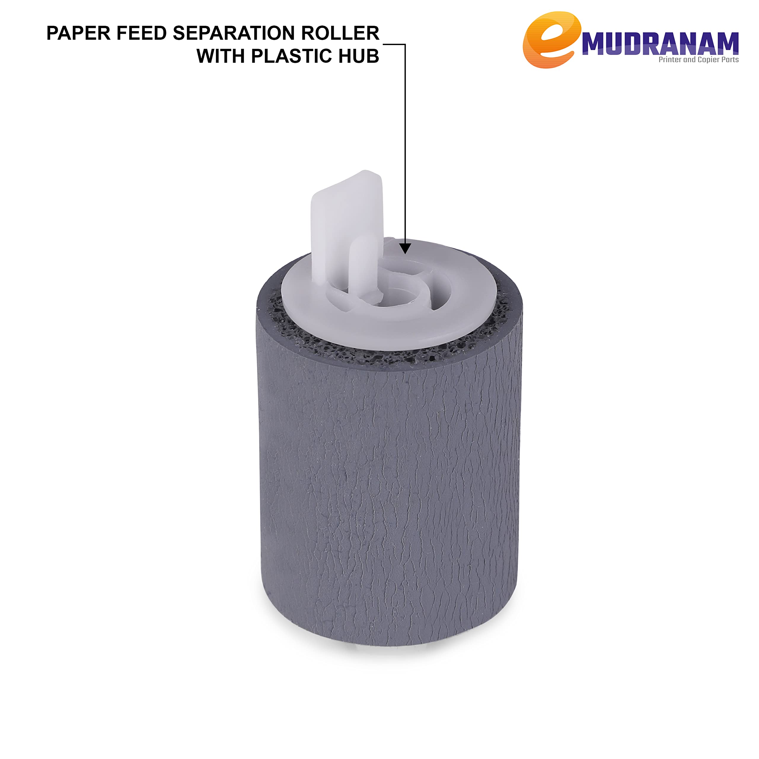 eMudranam Paper Feed Separation Roller with Plastic Hub | FC6-6661-000 | FC6 6661 000