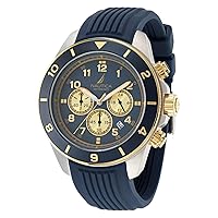 Nautica Men's Blue Silicone Strap Watch (Model: NAPNOS404)