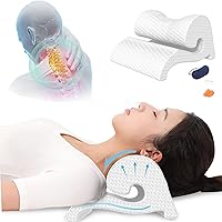 Neck Cloud Neck Stretcher Neck and Shoulder Relaxer with Memory Foam Neck Support Pillow Neck Cervical Traction Device Neck Pain Relief for Home Office Travel Use