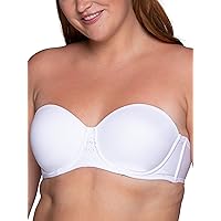 Women's Beauty Back Smoothing Strapless Bra, 4-Way Stretch Fabric, Lightly Lined Cups Up to H
