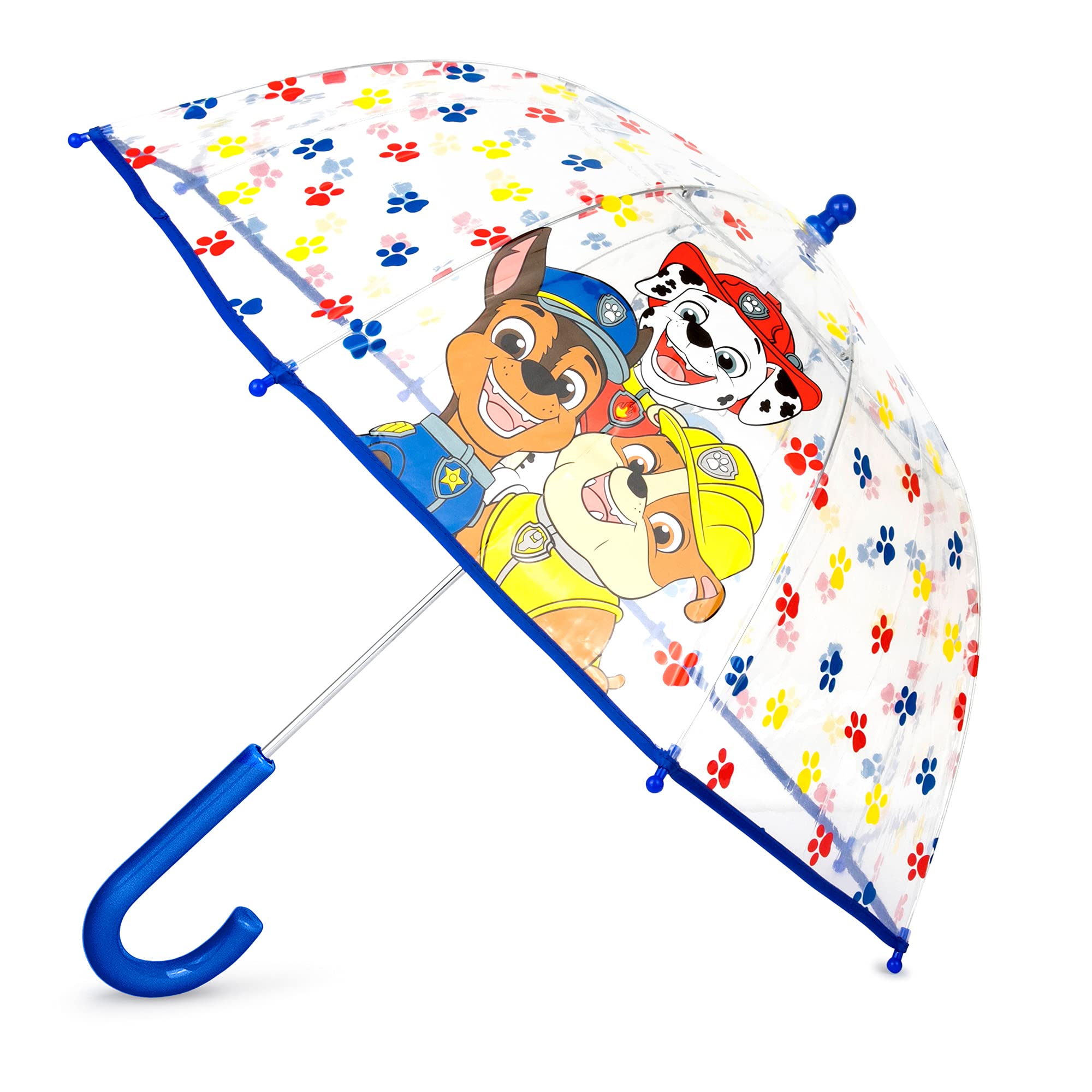 ABG Accessories Boys Clear Umbrella, Mickey Mouse, Batman, Paw Patrol, NASA, Kids Rain Wear For Ages 3-10