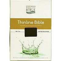 CEB Common English Thinline Bible with Apocrypha DecoTone Black CEB Common English Thinline Bible with Apocrypha DecoTone Black Imitation Leather