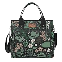 VLM Lunch Bag for Women,Adult Lunch Box for Women,Insulated Lunch Bag,Waterproof Multi Pocket Large Lunch Tote with Adjustable Shoulder Removable Strap for Office Work Picnic