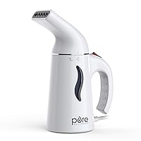 Pure Enrichment PureSteam Portable Fabric Steamer (White) - Fast-Heating, Ergonomic Handheld Design with Easy-Fill Water Tank for 10 Minutes of Continuous Steam - Ideal for Home or Travel
