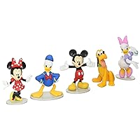 Just Play Disney Mickey Mouse Collectible Figure Set (Mickey, Minnie, Daisy, Donald, and Pluto)