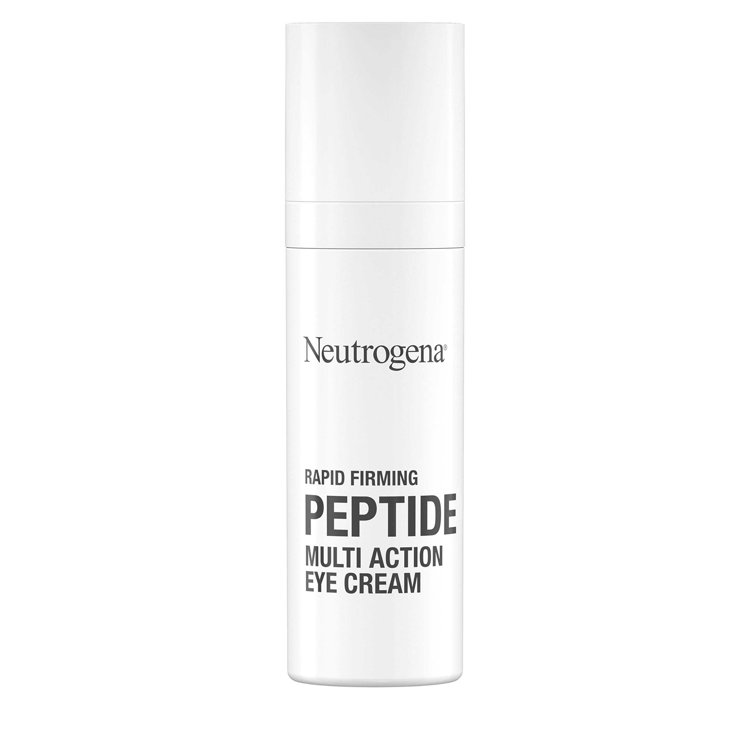 Neutrogena Rapid Firming Peptide Multi Action Depuffing & Brightening Eye Cream, Hydrating & Fragrance-Free Eye Firming Cream to visibly Reduce Fine Lines & Puffiness, 0.5 fl. oz (Pack of 4)