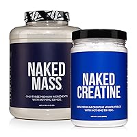 Muscle Growth Bundle: Unflavored Naked Mass and Naked Creatine