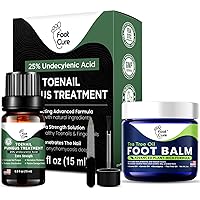 Toenail Treatment Liquid & Tea Tree Oil Foot Balm/Moisturizer For Dry Cracked Feet - Instantly Hydrates & Soothes Irritated Skin & Athletes Foot - Best Foot Care for Women and Men - Made in USA