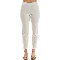 Zac & Rachel Women's Seersucker Millenium Ankle Length Pant with Front Half Pocket