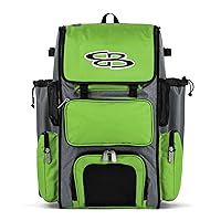 Boombah Superpack Bat Pack -Backpack Version (no wheels) - Holds up to 4 Bats - For Baseball or Softball