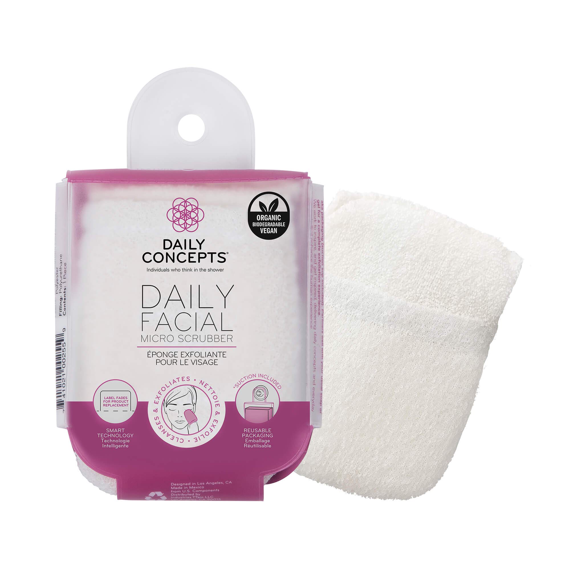 Daily Body Scrubber - Daily Facial Micro Scrubber - Daily Stretch Wash Cloth