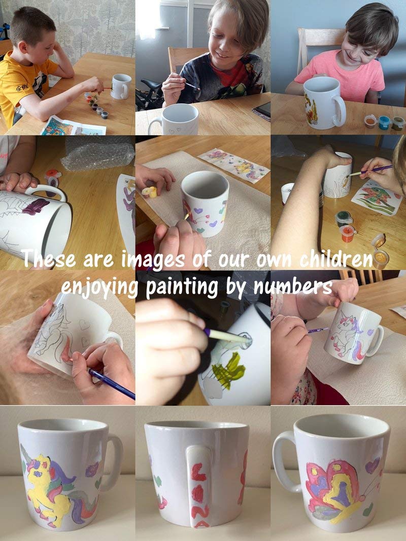 Painting by Number Mugs Craft Kits – Dinosaur