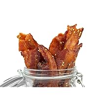 Mission Meats Delicious Uncured Korean BBQ Bacon Jerky Hand Crafted Small Batch Gluten Free MSG Free Nitrate Nitrite Free Paleo Healthy Snacks Natural Meat Sticks Beef Sticks Protein Snacks