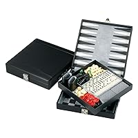 The Casino Royale 5-in-1 Gaming Set Chess, Backgammon, Checkers, Dominoes, Cribbage