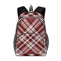 ALAZA Plaid Pattern Travel Laptop Backpack College School Computer Bag for Boys Girls