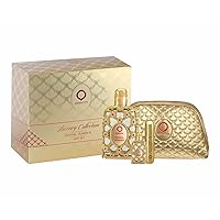 Orientica Al Haramain Royal Amber 4-Piece Set for Unisex, (2.7 Oz Eau De Parfum Spray + 0.34 Oz Eau De Parfum Travel Spray + Atomizer + Bag) Luxury Collection