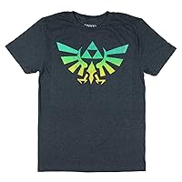 Nintendo The Legend of Zelda Men's Ombre Fade Triforce Logo Heather T-Shirt