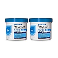 AmLactin Rapid Relief Restoring Body Cream – 12 oz Tub – 2-in-1 Exfoliator and Moisturizer for Dry Skin with 15% Lactic Acid and Ceramides for 24-Hour Moisturization (Pack of 2)