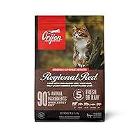 ORIJEN REGIONAL RED Dry Cat Food, Grain Free Cat Food for All Life Stages, With WholePrey Ingredients, 4lb