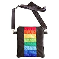 Rainbow Crossbody Bag, Cross Body Pouch, LGBT Pride Accessory, Gay Lesbian Purse, Over Shoulder Wallet