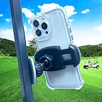 ARMOLABX Golf Cart Magnetic Phone Holder Mount, Golf Cart Phone Holder [Big Phones & Thick Cases Friendly], Magnetic Phone Holder for Golf Cart Attach to Metal Surface Compatible with All Smartphones