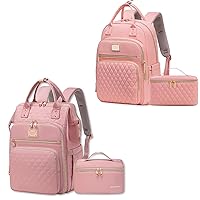 Weitars Laptop Backpack With Lunch Box 2 Pack