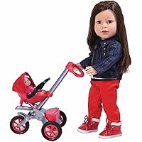 Bye Baby Doll Stroller Play Set for 18