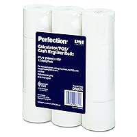 PM Company Perfection POS/Calculator Rolls, 2.25 Inches x 150 Feet, White, 12/Pack (08835)